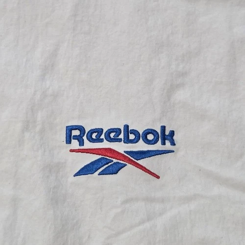NWT Reebok Vector Tracktop Mens Medium 'Stucco' Beige Tan Track Jacket Knit Logo image 5