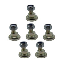 6 Pack Disc Mower Blade Bolts Nuts 81160 Fits Vicon CM165 CM167 CM216 CM217