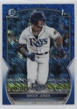 2023 Bowman Chrome Prospects Blue Shimmer Refractor 99/150 Brock Jones 1p30
