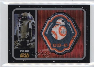 2016 Star Wars: The Force Awakens Chrome Pulsar Refractor 97/99 R2-D2 Patch 1rb3