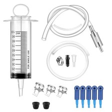 Brake Bleeder Kit - One Way Check Valve Hose Bleeding Kit 100ml Syringe, 50cm...