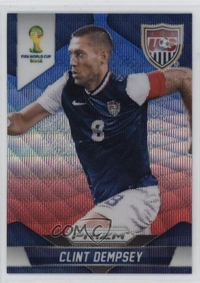 2014 Panini Prizm World Cup Blue & Red Wave Prizm Clint Dempsey #69 1t1d