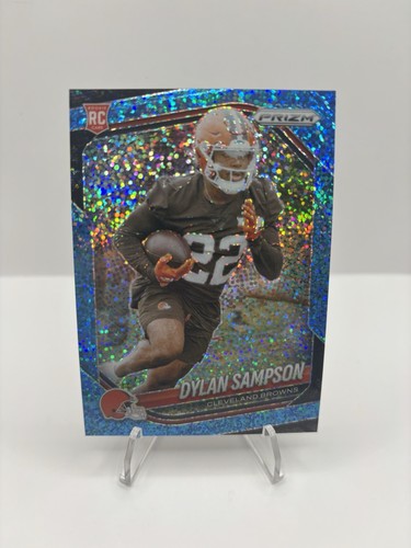 2025 Panini Prizm Dylan Sampson RC Blue Sparkle Rookie 31/96 Browns