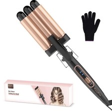 BESTOPE MIX Welleneisen Lockenstab 3 Fässer Welleneisen für Haare 22mm Keramik