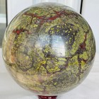 Natural dragon blood stone quartz sphere crystal ball reiki healing 4260G — photo 10