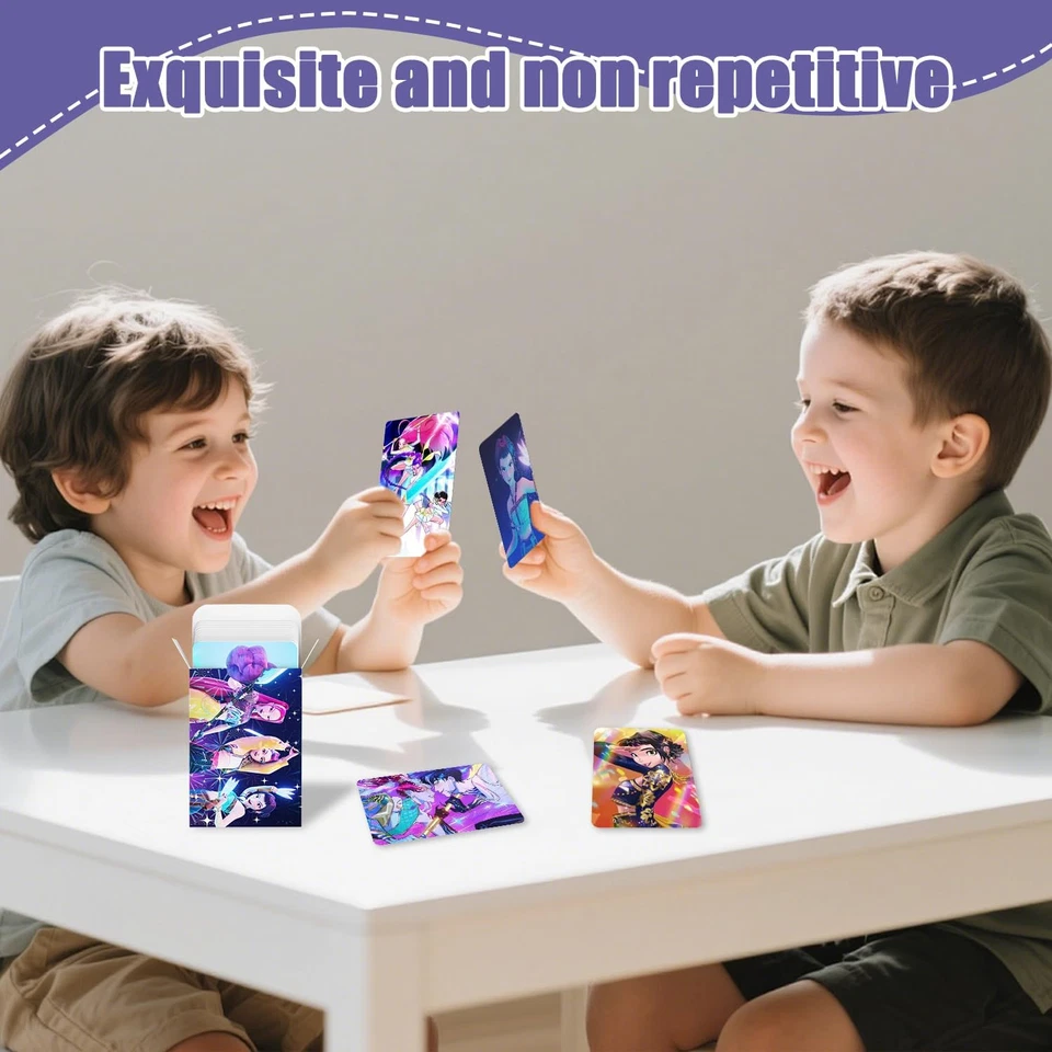 K Pop Card, Set Di Carte Demon, 60Pcs Lomo Carte 32 Adesivi, Kpop Photocard, Hun - Immagine 4 di 4