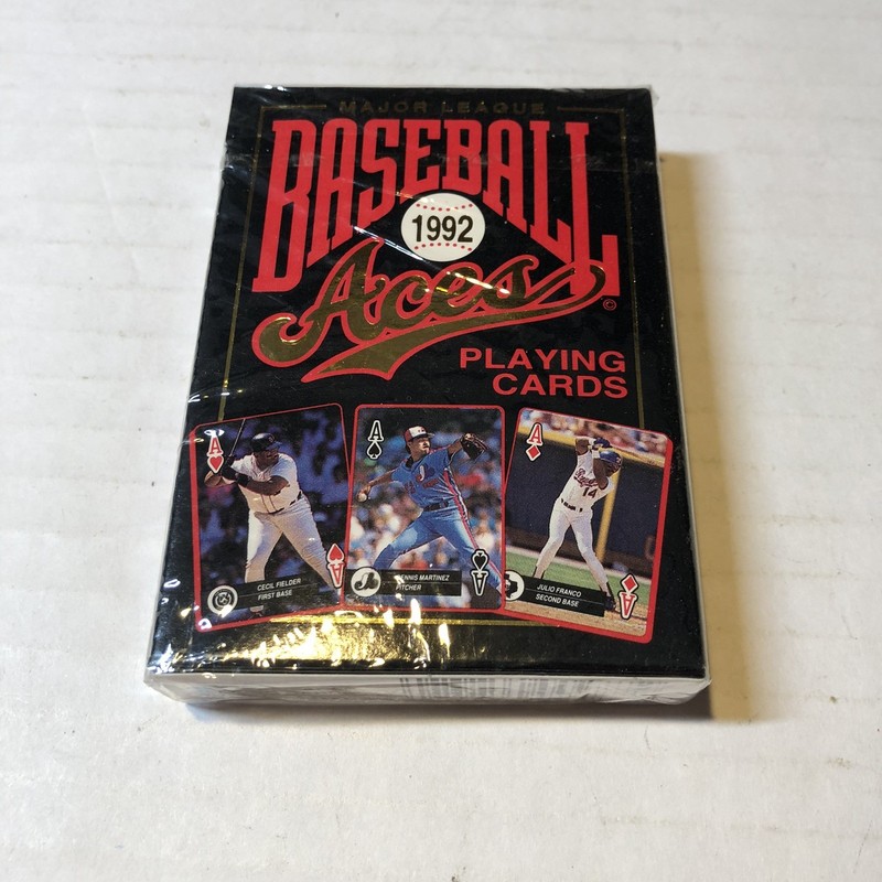Vtg New Factory Sealed Major League Baseball MLB 1992 ACES Playing Cards RGY