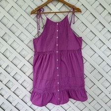 Free People Desert Days Open Back Babydoll Dress Sz Small