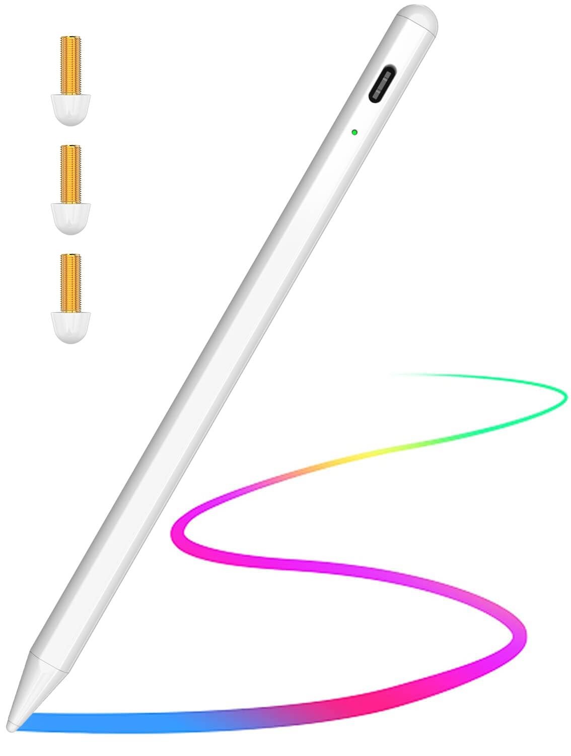 iPad Stylus Pen - Works with iPad 6th to 10th Gen, Palm Rejection, Precise Touch Screen