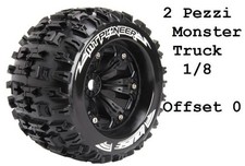 LOUISE RC - GOMME MT-PIONEER 3.8   2pz 1/8 CERCHI NERI PER MONSTER TRUCK