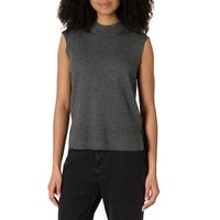 Kurzarmpullover Damen XL Dunkelgrau Meliert Amazon Essentials Regular-Fit