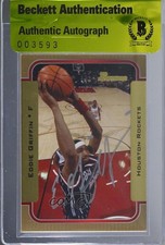 BAS 2003-04 Bowman Rookies & Stars Gold Eddie Griffin #39 Authentic Auto 3c7