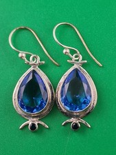 Sterling Silver Blie Tanzanite Earings