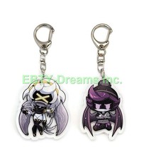 Set of 2 Murder Drones Acrylic Keychain Serial Designation Uzi, V v4