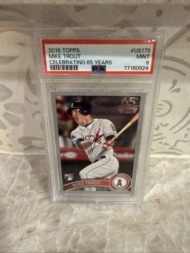 2016 TOPPS MIKE TROUT CELEBRATING 65 YEARS PSA 9 MINT