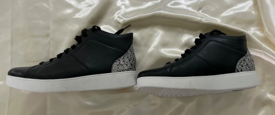 Excellent FitFlop Women Rally Glitter High Top Sneaker Black Size 9 READ - Image 3 of 4