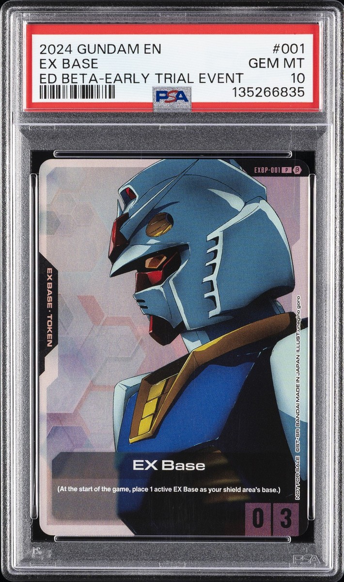 2024 GUNDAM EDITION BETA EARLY TRIAL EVENT #001 EX BASE PSA 10 | eBay