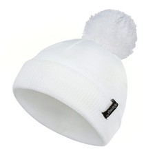 Toddler Winter Hat Double Layer Knit Pom Pom Beanie Cap for Boys and Girls