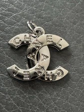 Chanel Zipper Pull/Charm All Silver 19mm 
