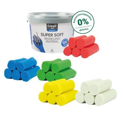 (17,14 /kg) Creall Supersoft Knete, 1750g.,  freie Farbwahl - Knetmasse
