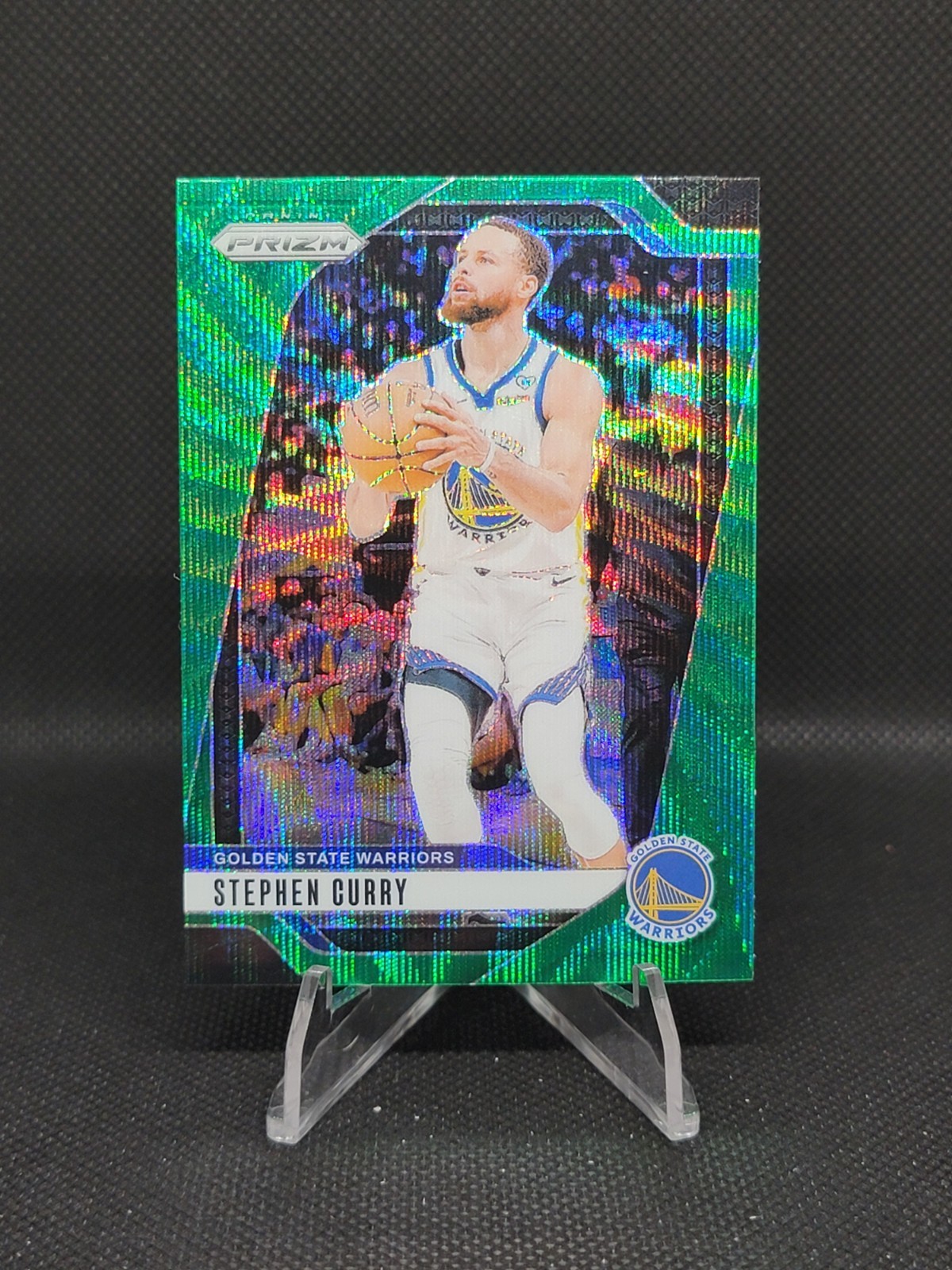 2024-25 Panini Prizm - Stephen Curry #134 Green Wave Prizm