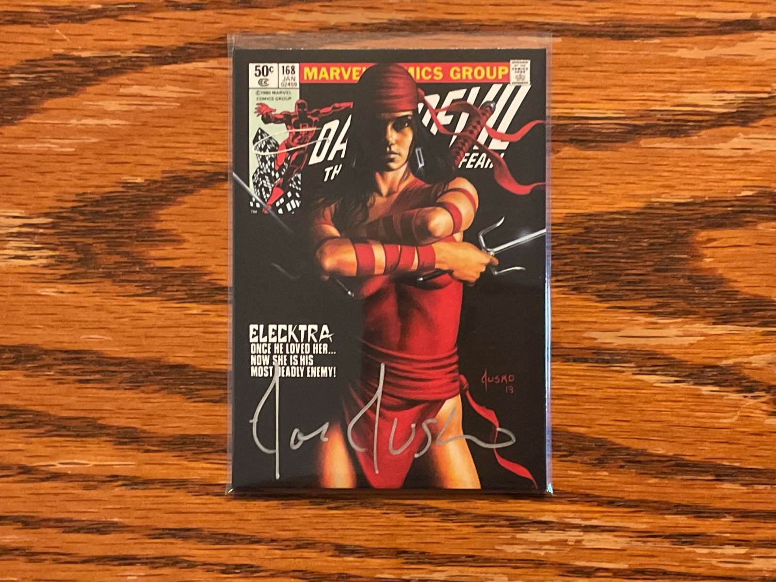 2016 Marvel Masterpieces What-If Variant Silver Signature Auto #53 Elektra  5/10