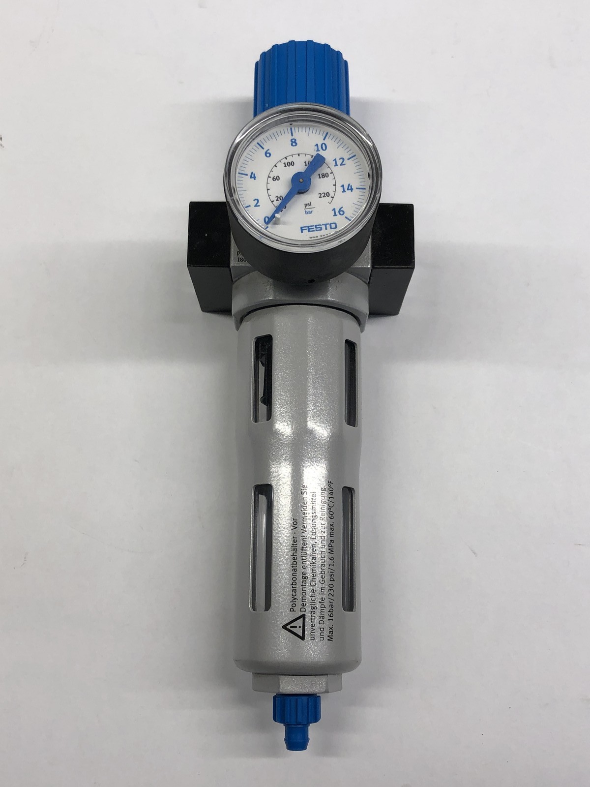 Festo 159630 LFR-1/8-D-MINI Air Filter Regulator w/ Gauge G1/8