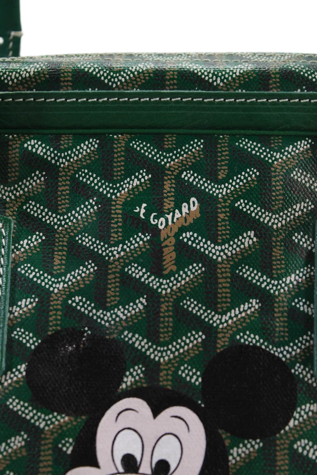 Bolsa de mão Goyard feminina Goyardine padrão embaixada verde combo - Imagem 2 de 4