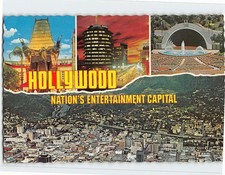 Postcard Nations Entertainment Capital Hollywood Los Angeles California USA