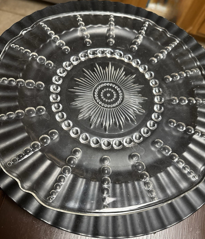 Vintage Federal Glass COLUMBIA pattern, 11” plate