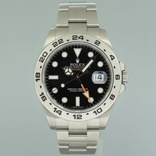 2017 PAPERS MINT Rolex Explorer II 42mm 216570 Black Dial Steel Oyster Watch Box 2