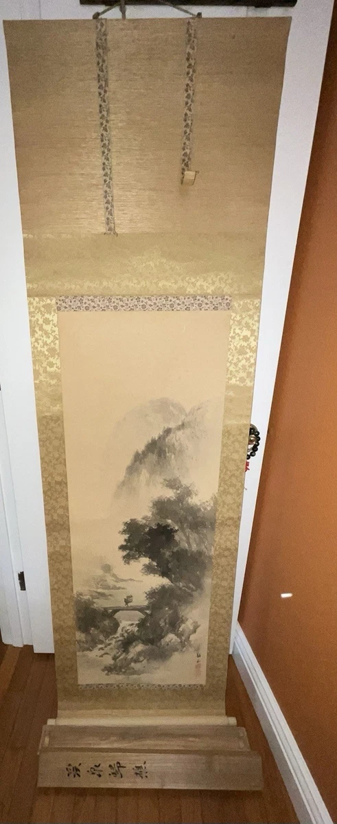 丝绸和织物复古原始1900-1940 年日本画作、画卷| eBay