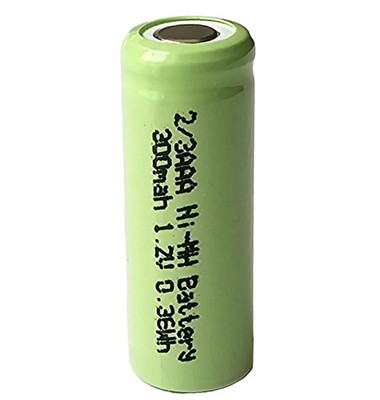 Spezial-Zelle NiMH Akku 2/3AAA 1,2V 300mAh 10,2mmX29,3mm Solar-leuchten Flat Top
