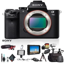 Sony Alpha a7 II Mirrorless Camera ILCE7M2/B +Soft Bag, Zhiyun-Tech Stabilizer,