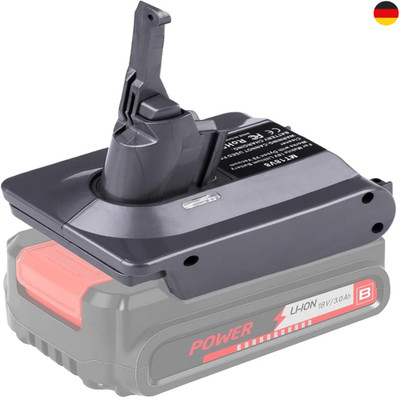 Dyson V8 Akkuadapter Einhell 18V Power X Serie Lithium Akku Konverter