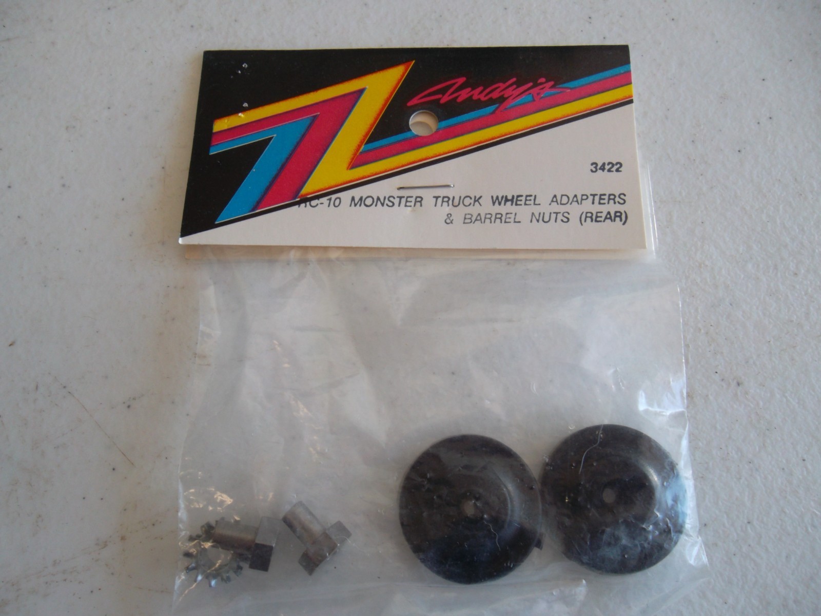 Team Associated RC10 Monster Truck Rear Wheel Adaptors Andys 3422 Rare Vintage