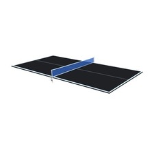 Black Ping Pong Conversion Top 6x3ft Foldable Table Tennis Table