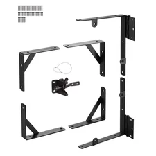  Gate Corner Brace Bracket, Anti Sag Gate Frame Hardware Kit, Gate Frame Brace B