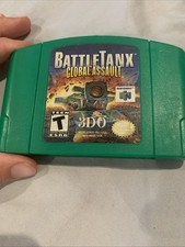BattleTanx Battle Tanks Global Assault (Nintendo 64 N64)  Tested Works