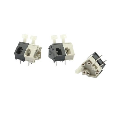 3x WAGO 256-099 Leiterplattenklemme CAGE CLAMP , 2-polig, RM5/7,5, grau/schwarz