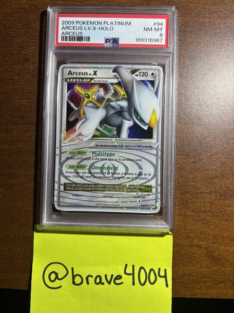 Arceus Lv.X PSA 8 Pokémon 2009 Platinum Arceus 94/99 NEW CERT POP  254