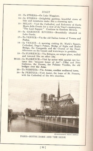 Your Tour To Europe - Franco-Beligue Company ILLUS 1930 - Picture 3 of 3