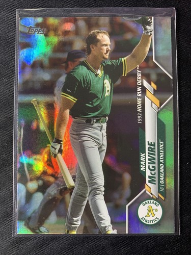 2020 Topps Update Regenbogenfolie Mark McGuire 1992 HR Derby #U-196 Oakland Athl