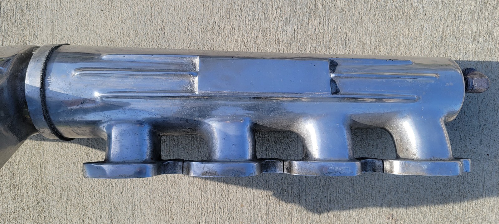 454 Chevy Exhaust Logs W/ Snails Manifolds Marine Jet Boat Chevrolet