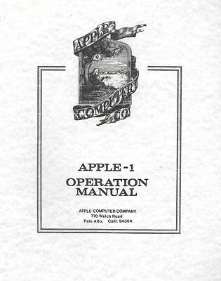 Ronald Wayne signed Apple 1 Manual Apple Co Founder Computer RARE COA LOOK!