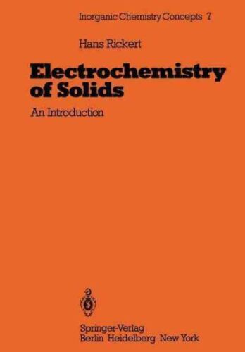Electroquímica de sólidos: una introducción, libro de bolsillo de Rickert, Hans, sujetador... - Imagen 1 de 1
