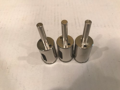 3pcs! 1/2" Diamond Coated Core Drill Bits Ceramic Tiles, Porcelain and Stones - Picture 2 of 3