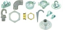 20mm Galvanised Fittings Galv Conduit Boxes Elbow Tee Bends Saddles Brass Bush 