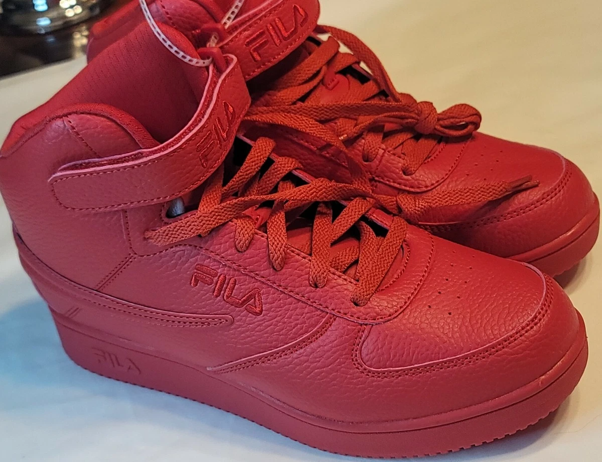 All red fila shoes deals