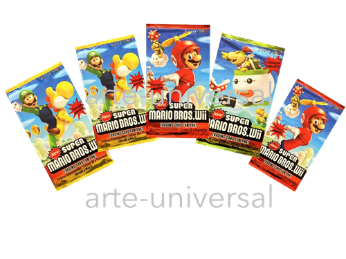 Super Mario Bros Wii Enterplay Trading Cards 24 packs SEALED BOX Foil Cards 2010 - Picture 7 of 11